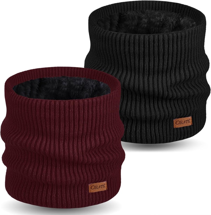 Oliumt Neck Warmer for men,Winter Neck Gaiters Face Scarf Women Windproof Warm Fleece Scarves Gaiter for Cold Weather - Image 1